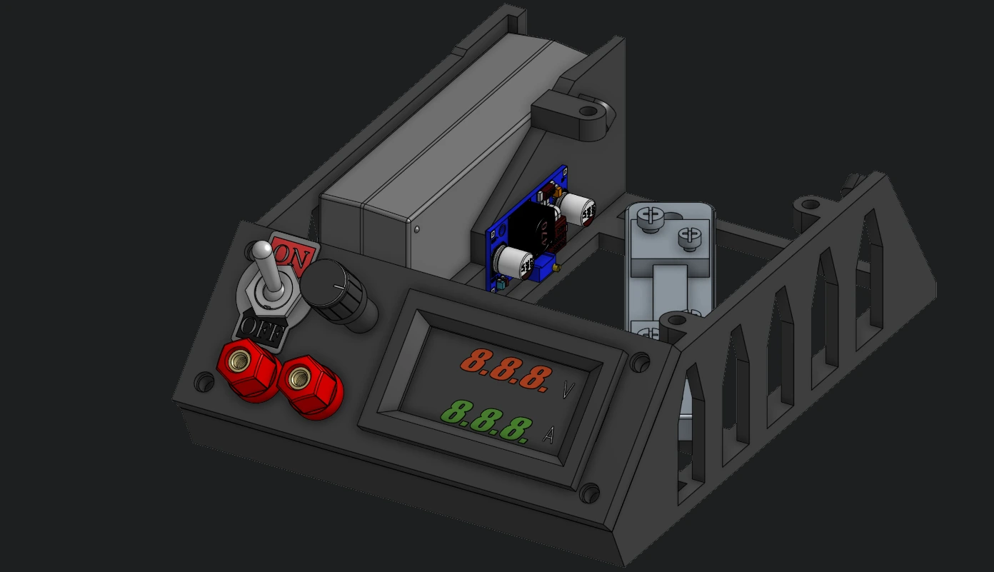 Full CAD model of desktop power supply