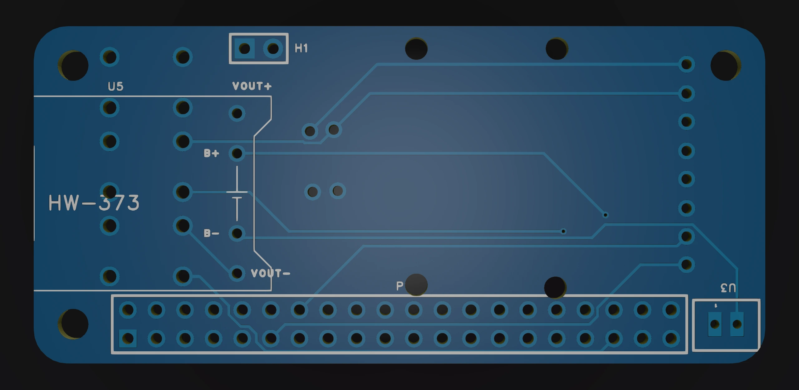 F3D render of my custom circuit board