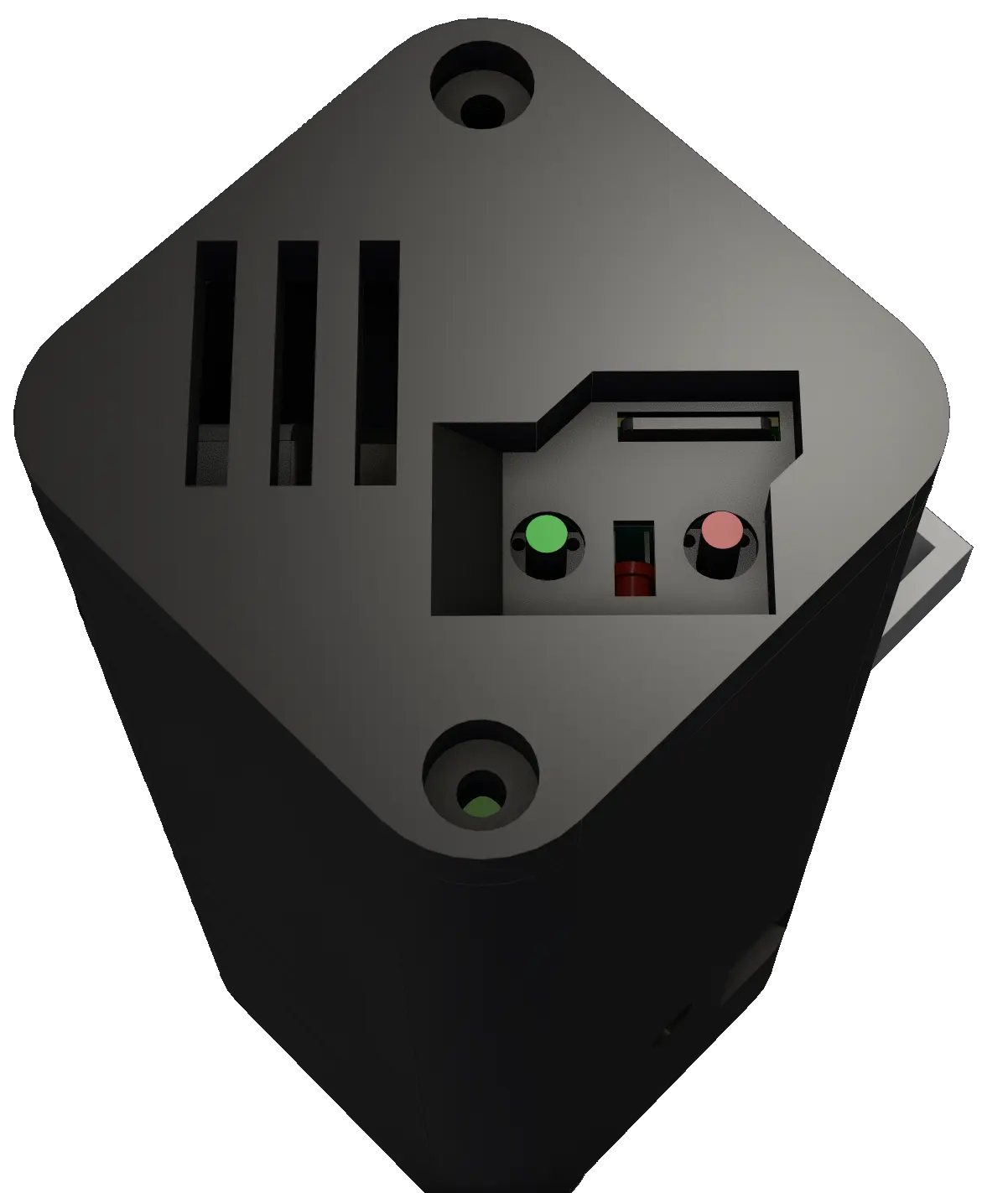 Power, Photo buttons and LEDs